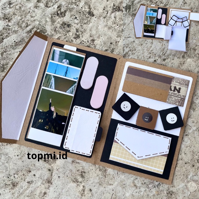 LANGSUNG KIRIM SCRAPBOOK ALBUM VINTAGE AESTHETIC  SCRAPBOOK ALBUM CUSTOM  SCRAPBOOK FOTO ART D3H7