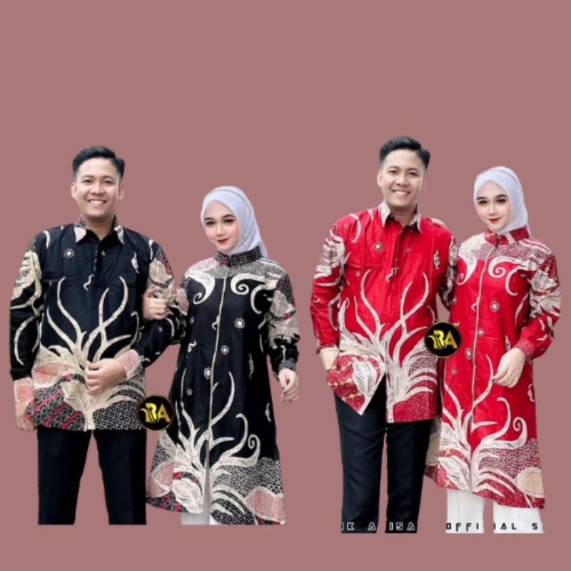 Batik Atasan couple Tunik Zipper depan Tunik mekeja Batik