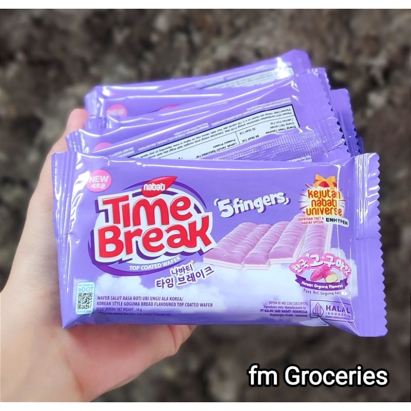 

Nabati Time Break Wafer 16 gram isi 10 pack