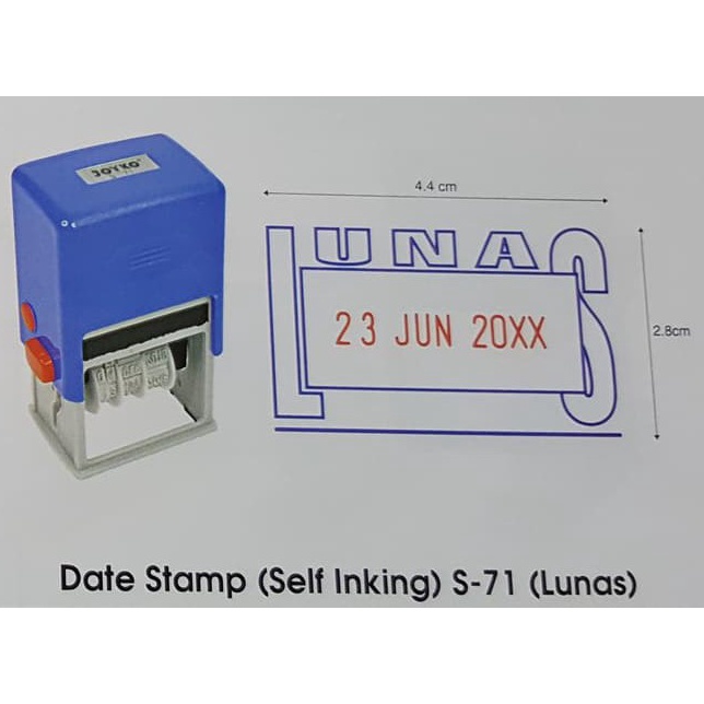 

Flash Shipment Stempel Lunas Tanggal 2 Warna Joyko Date Stamp S71 Tinta Otomatis