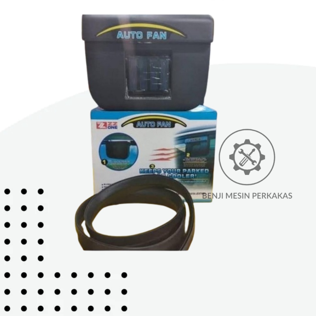 KODE Q43E Kipas Angin Mobil Auto Fan Cooling Powered Car Solar Autofan Cooling Fan Air ZZONE