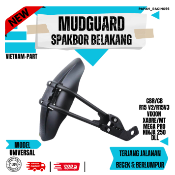 Mudguard Spakbor Kolong Belakang Penahan Lumpur Motor Vixion NINJA Megapro CBR 125 250 - MUDGUARD