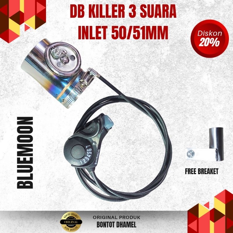 DB Killer 3 Suara inlet 50-51mm Peredam Knalpot Racing (free breaket)