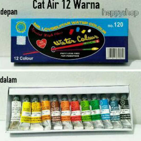 

Banyak Peminat Cat Air 12 Warna Water Colour