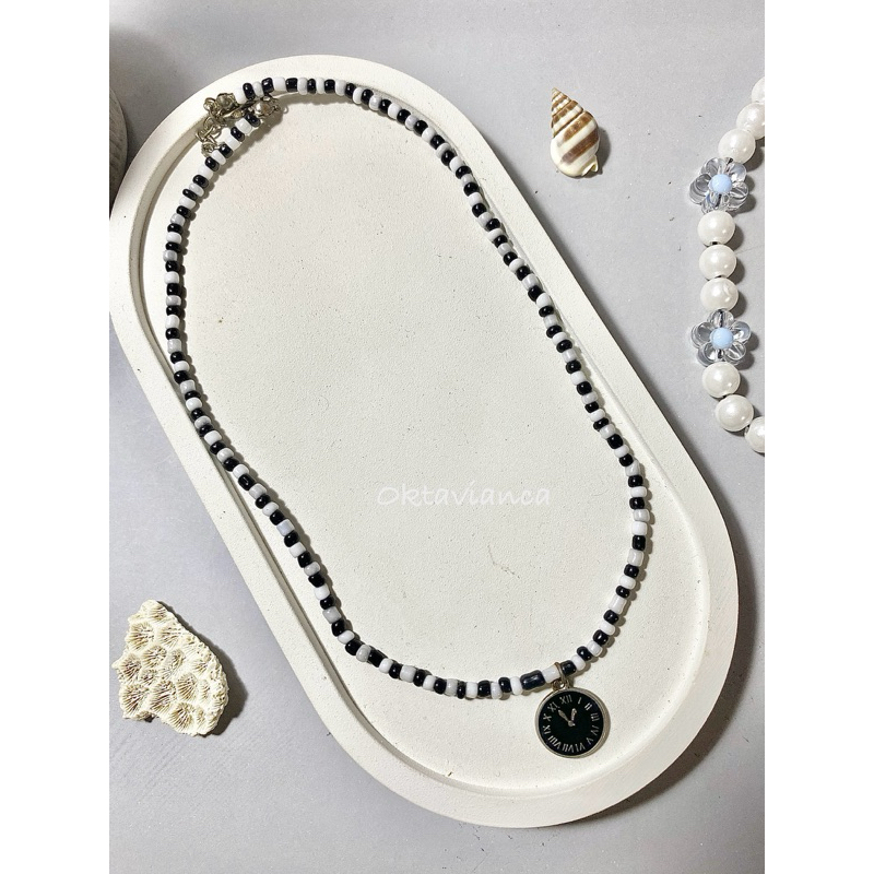 Clock NECKLACE / KALUNG KOREA / KALUNG WANITA / KALUNG AESTHETIC / KALUNG LUCU / KALUNG BOHEMIAN / K
