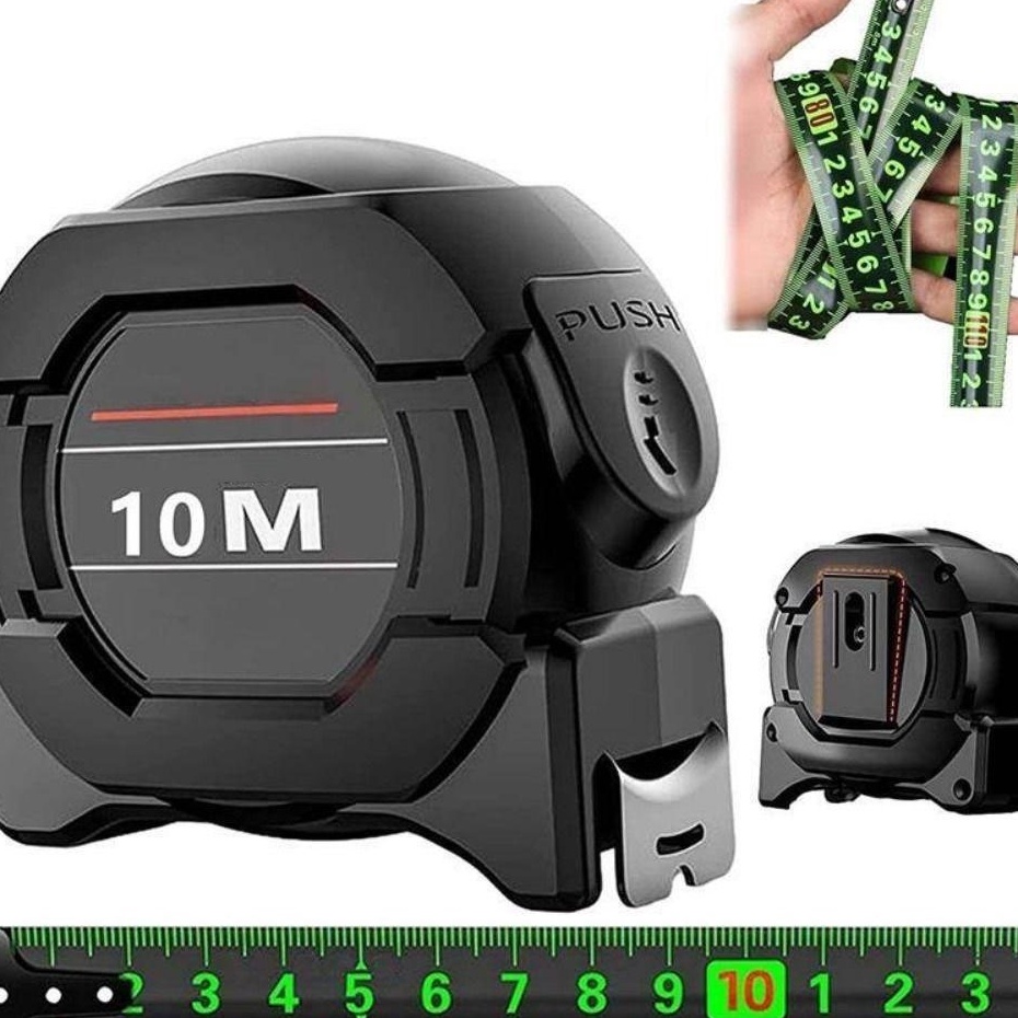 

Promo Meriah Penggaris neon berteknologi hitam dengan pita pengukur impor 5 meter melebar 75 meter 1 meter menebal penggaris meteran kotak tahan aus presisi tinggi