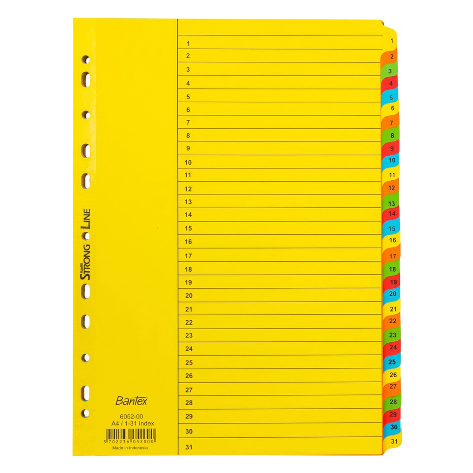 

Best Now Bantex Cardboard Divider Indexes A4 131 31 Pages 652
