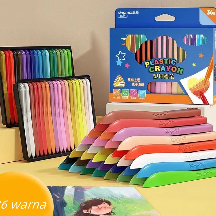 

Kejutan Promo Krayon PlastikKrayon Plastik Sekolah 241236 Tidak Kotor Tangan Ergonomis Tidak Beracun