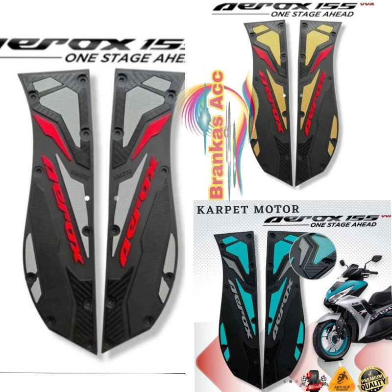 Karpet Aerox Karpet Motor Aerox New Karpet Pijakan Kaki Aerox New Connected 2021 - 2024