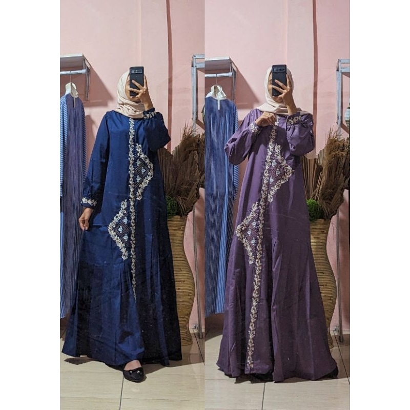 gamis abaya bordir,,toyobo premium