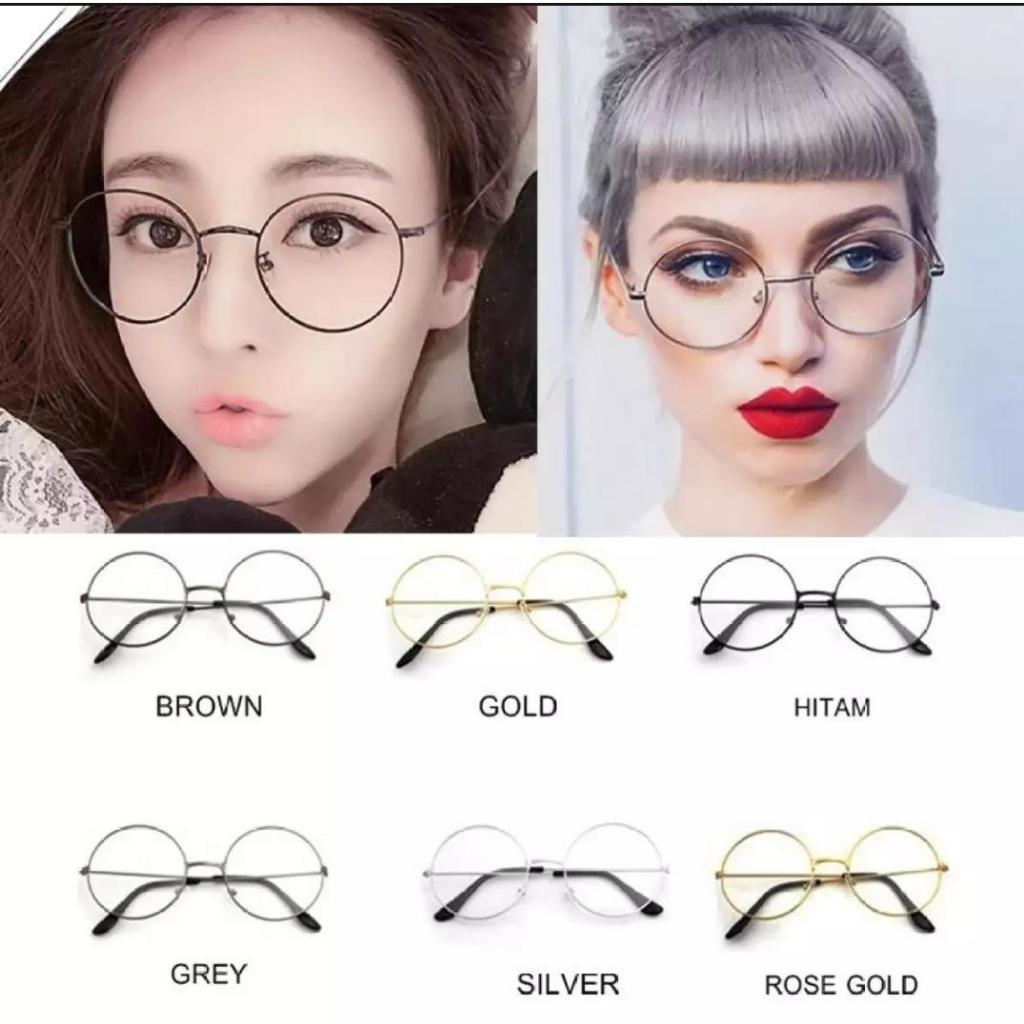 Kacamata Bulat Korea / Kacamata Pria Wanita Fashion Korea