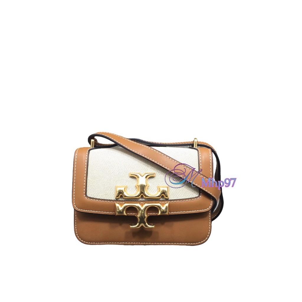 Tory Burch Eleanor Canvas Convertible Shoulder Bag Small