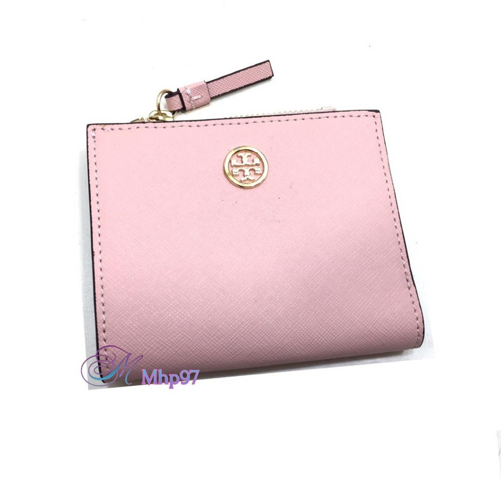 Tory Burch Robinson Pebbled Mini Wallet