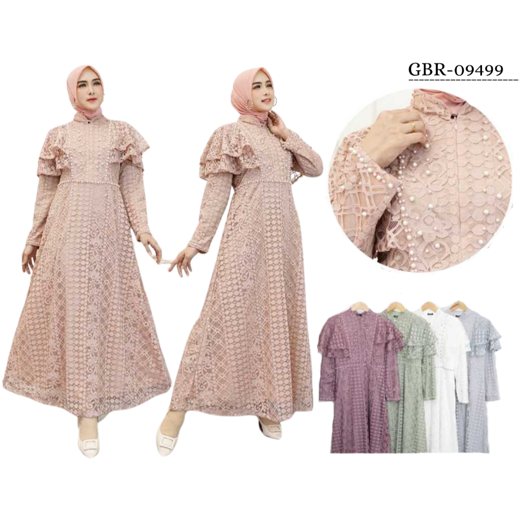 Ozias - Gamis Brokat Fimela 09499 Ld 105-3