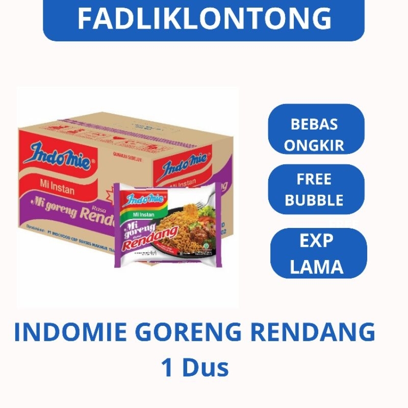 

Indomie Mi Instan Goreng Rendang 1 Dus/Karton (Isi 40 Pcs