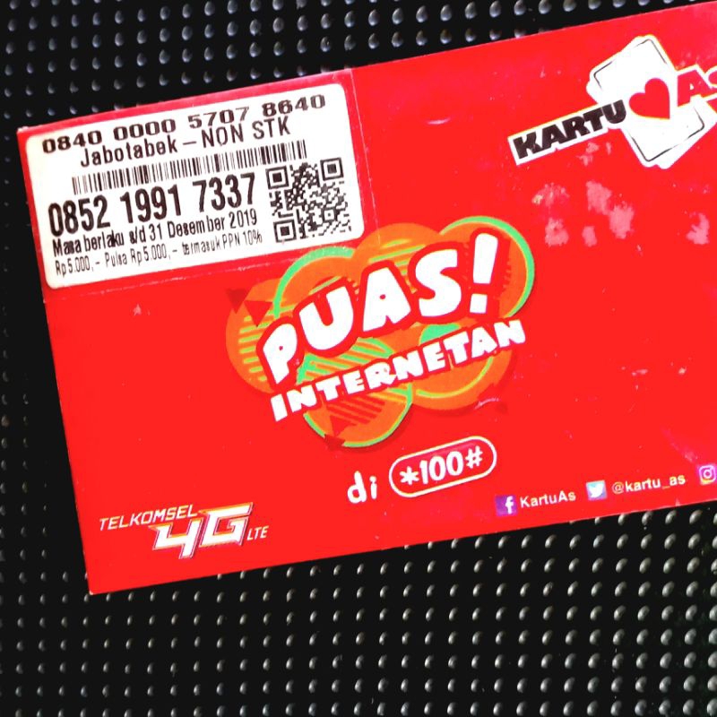 NOMOR CANTIK TELKOMSEL AS SERI TAHUN ABBA 1991 7337