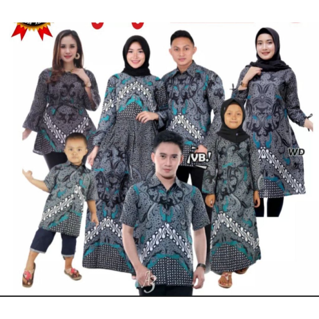 Batik Couple Keluarga > Batik Couple Pasangan > Gamis Batik Modern > Batik Couple Suami Istri