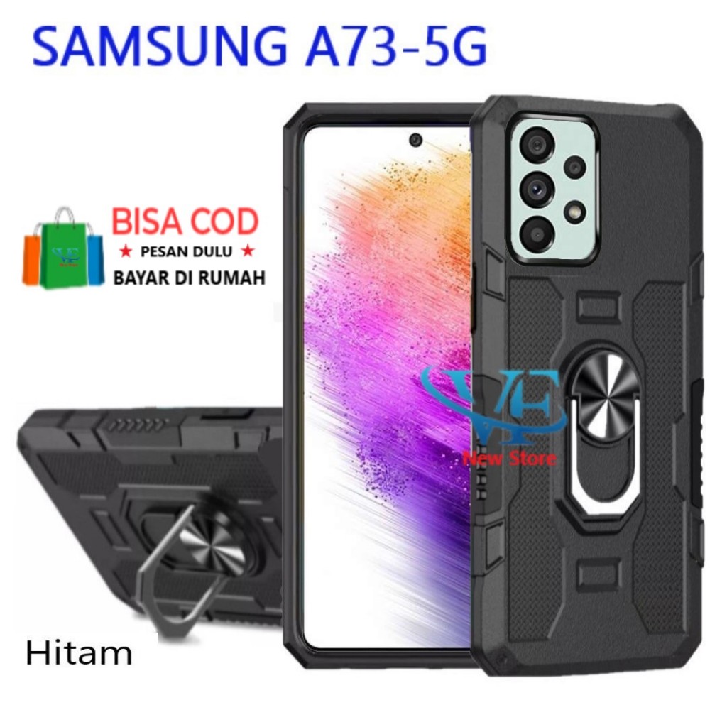 CASE ARMOR HIT EYE RING-UNTUK SAMSUNG A73(5G) -HARDCASE -STANDING ROBOT  SAMSUNG A73(5G)