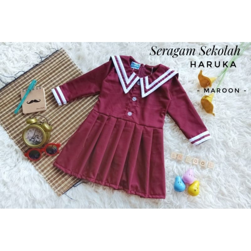 seragam sekolah haruka/seragam sekolah tk/seragam anak tk/seragam sekolah paud/baju seragam anak tk