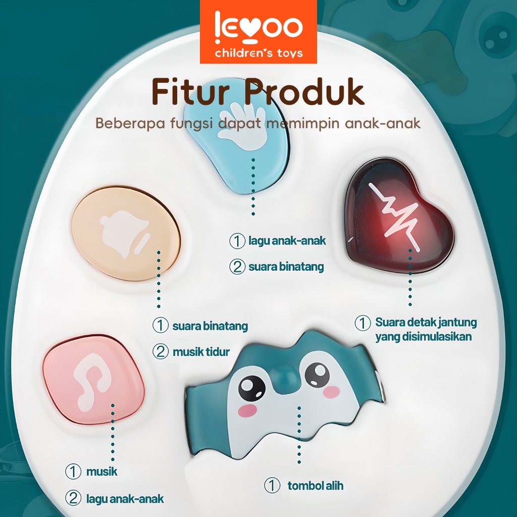 PROMO LEYOO CHILDRENS TOYS Mainan Anak Boneka Pororo Lucu Berjalan Goyang Suara Musik/Mainan Pororo