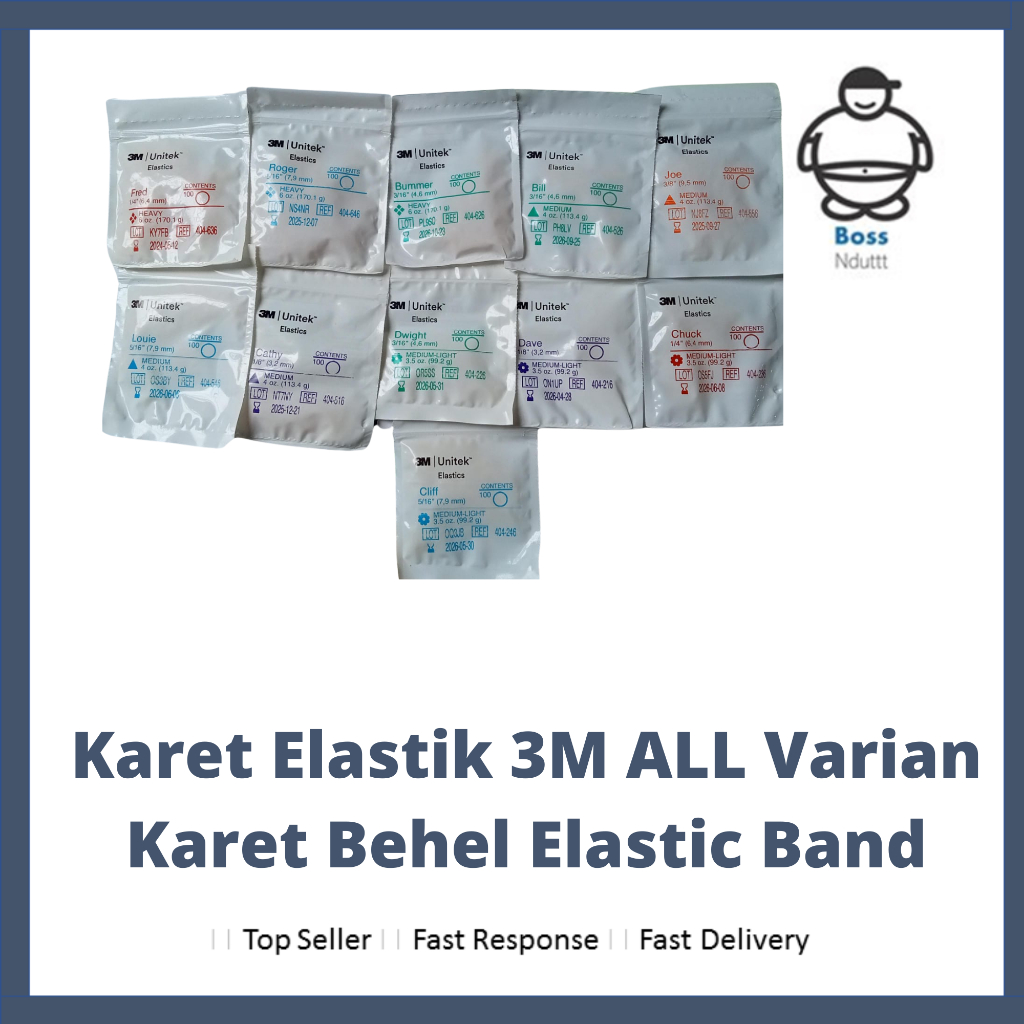 Karet Elastik 3M  ALL Varian Karet Behel Elastic Band