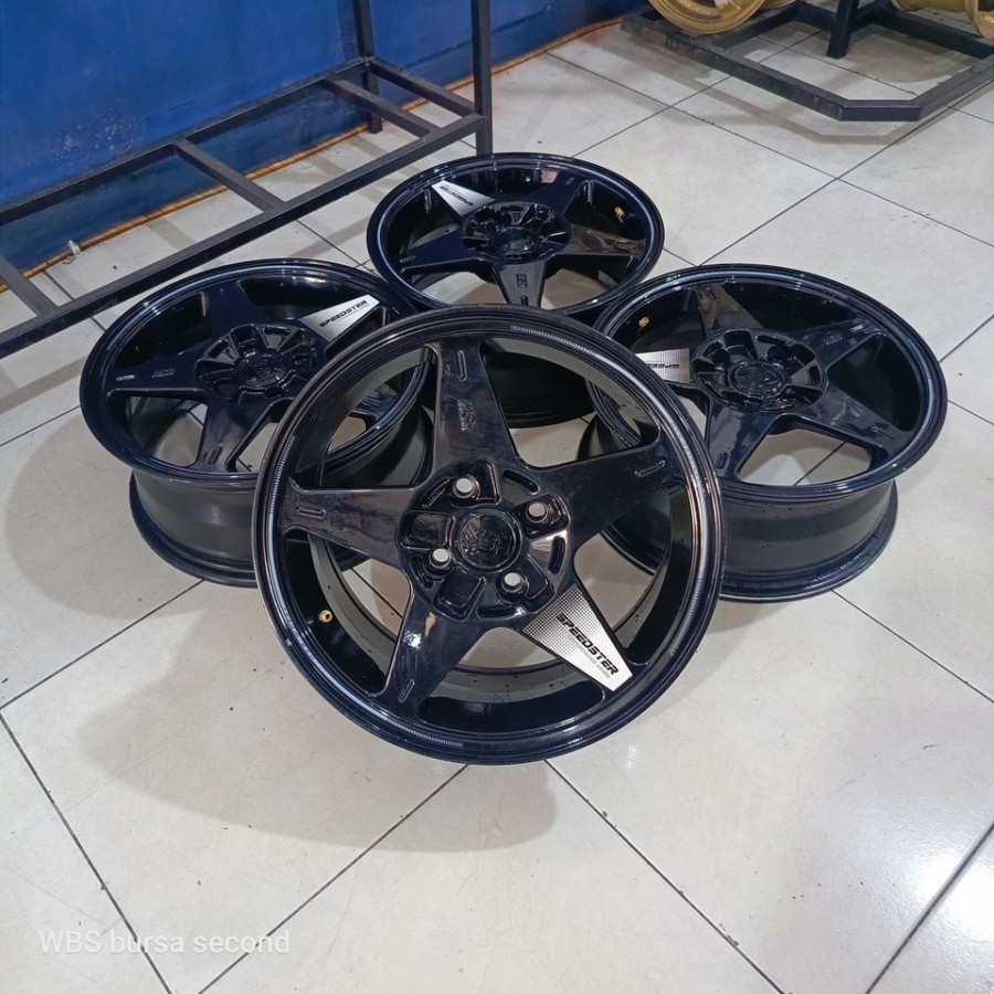 VELG MOBIL BEKAS R15 BAUT 4 SPEEDSTAR R15 X6 4X100 ET38