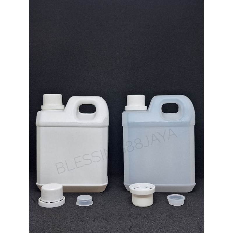 Jerigen 1 Liter BP / Jerigen 1 Liter Kotak Pendek HDPE