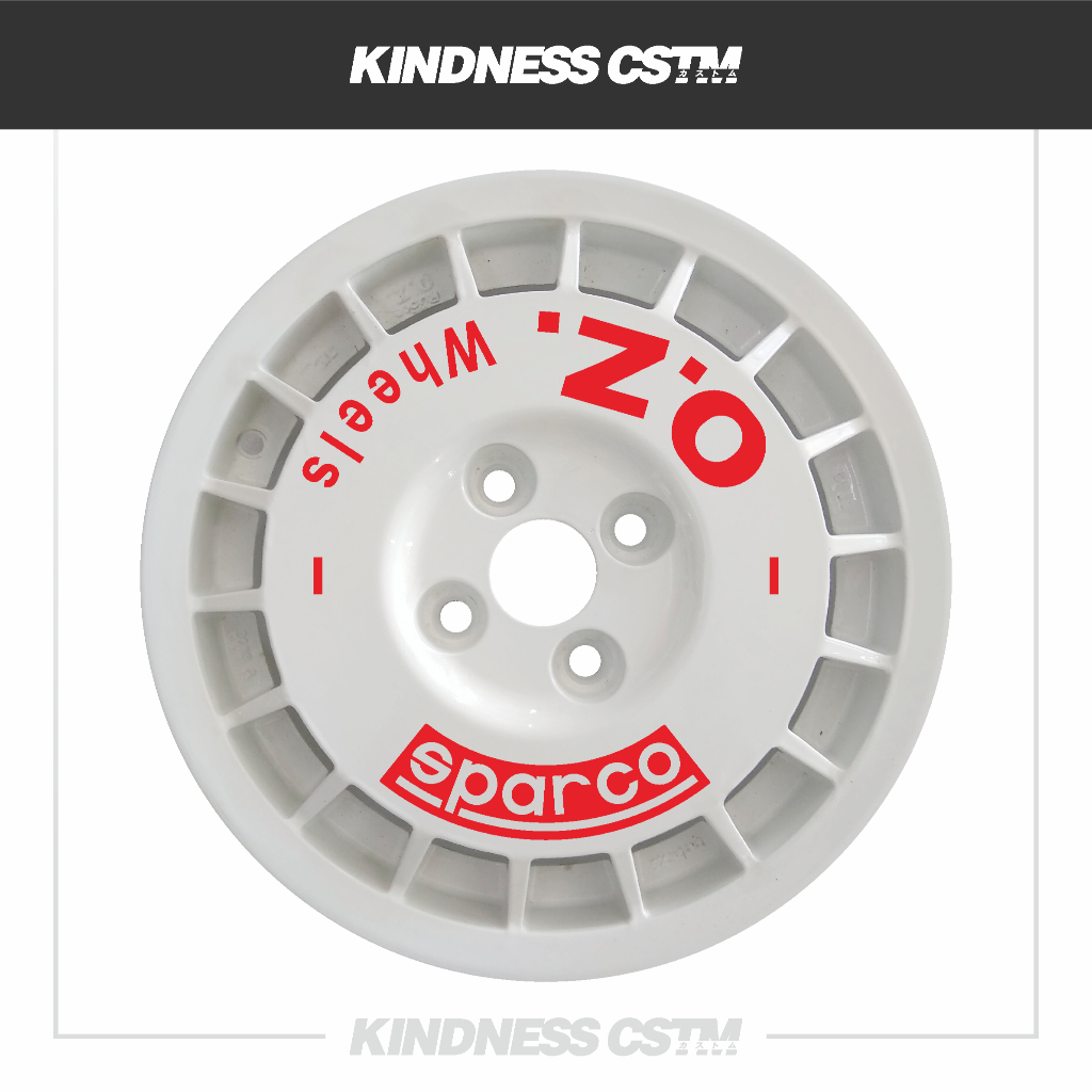 sticker velg piring rally oz racing oz wheels - sparco