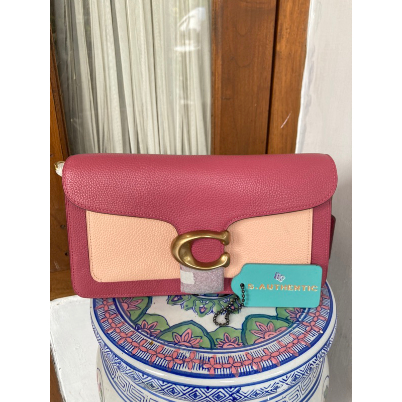 Coach Tabby 26 In Colorblock Rouge AUTHENTIC