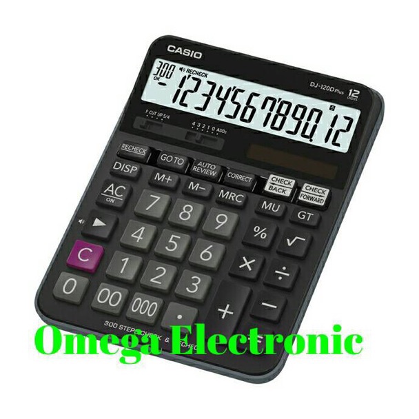 

KODE U76R Casio Calculator DJ12D Plus Check Correct Review Desktop Kalkulator DJ 12D PLUS