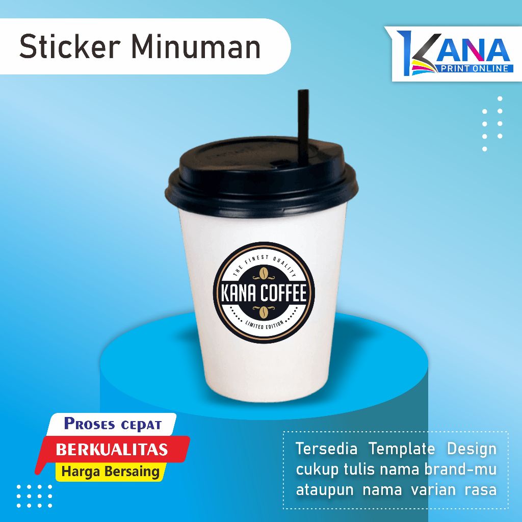 

Print Stiker Lebel Minuman / Cetak Sticker Label Vynil Waterproof