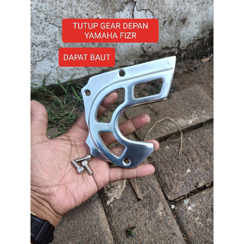 Cover gear depan Yamaha Fizr+baut /tutup Gear depan fizr/porce/Gear depan fizr