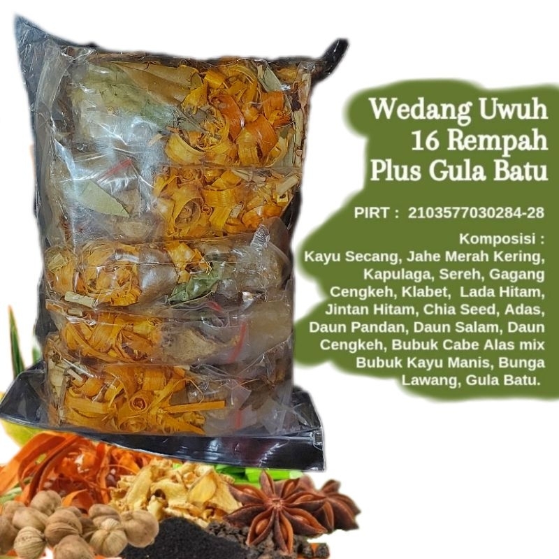 

Wedang Uwuh Premium 16 Rempah Herbal Minuman Tradisional Sehat Hangat