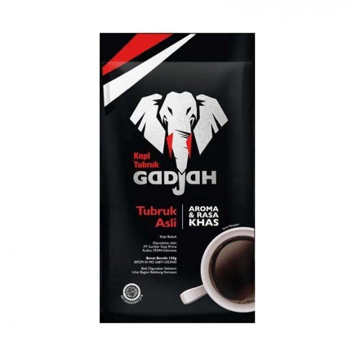 

Kopi Tubruk Gadjah Gajah Bubuk Pouch 138gr Kemasan Sachet Original 100% Asli