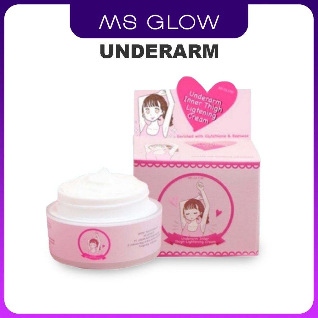 MS Glow Underarm Pemutih Ketiak krim pencerah untuk ketiak gelap