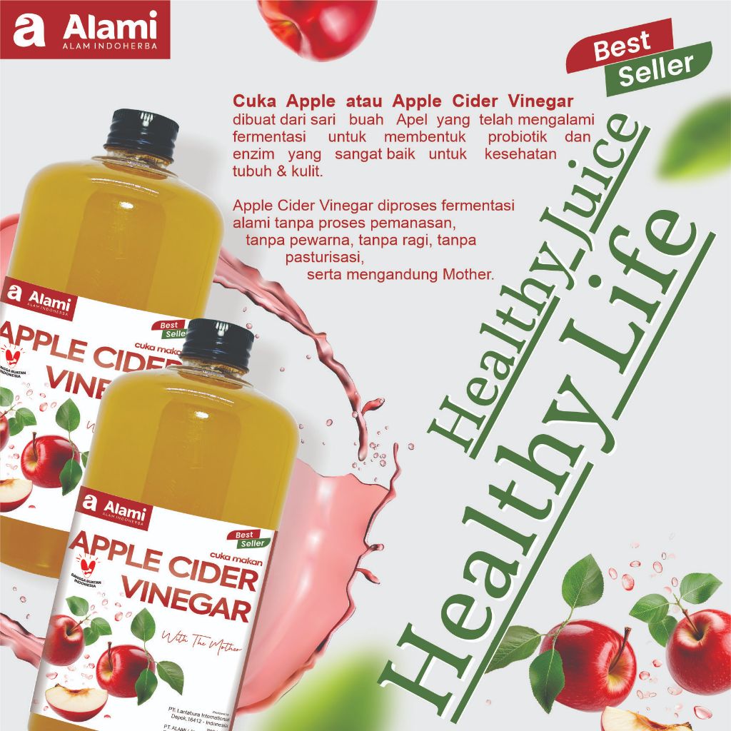 

PROMO PAKET CUKA APEL ALAMI 500 ML 2 B0TOL ORIGINAL DIET DETOK