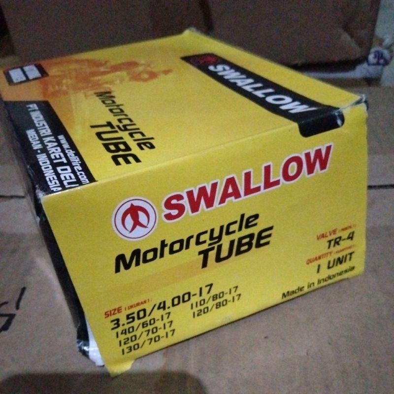Ban Dalam Motor Ring 17 SWALLOW Tube (130/70) (120/70) (120/80) (110/80) (140/60) 350/400-17 Swalow 