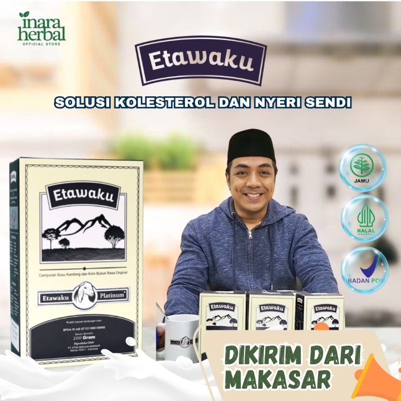 

SUSU KAMBING ETAWAKU PLATINUM - Susu kambing Etawa bubuk asli dengan krimer nabati bantu atasi masalah pernafasan lambung nyeri sendi original 100% distributor resmi langsung dikirim dari makassar