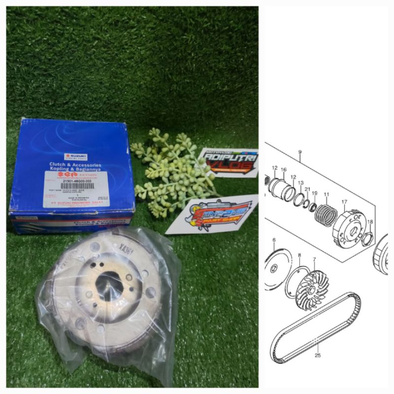 Kampas ganda spin 21501-46G00-000