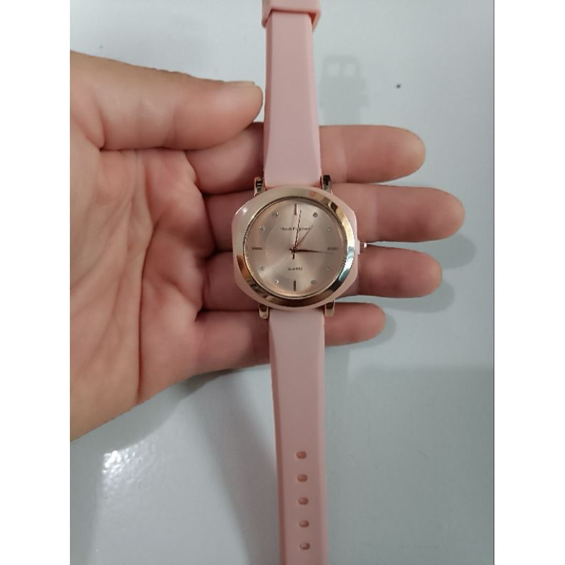 CUCI GUDANG (HMS Cod)Jam Tangan Wanita New Hp Romawi 7949 Strap Rubber/Karet(Dikirim Jakarta)