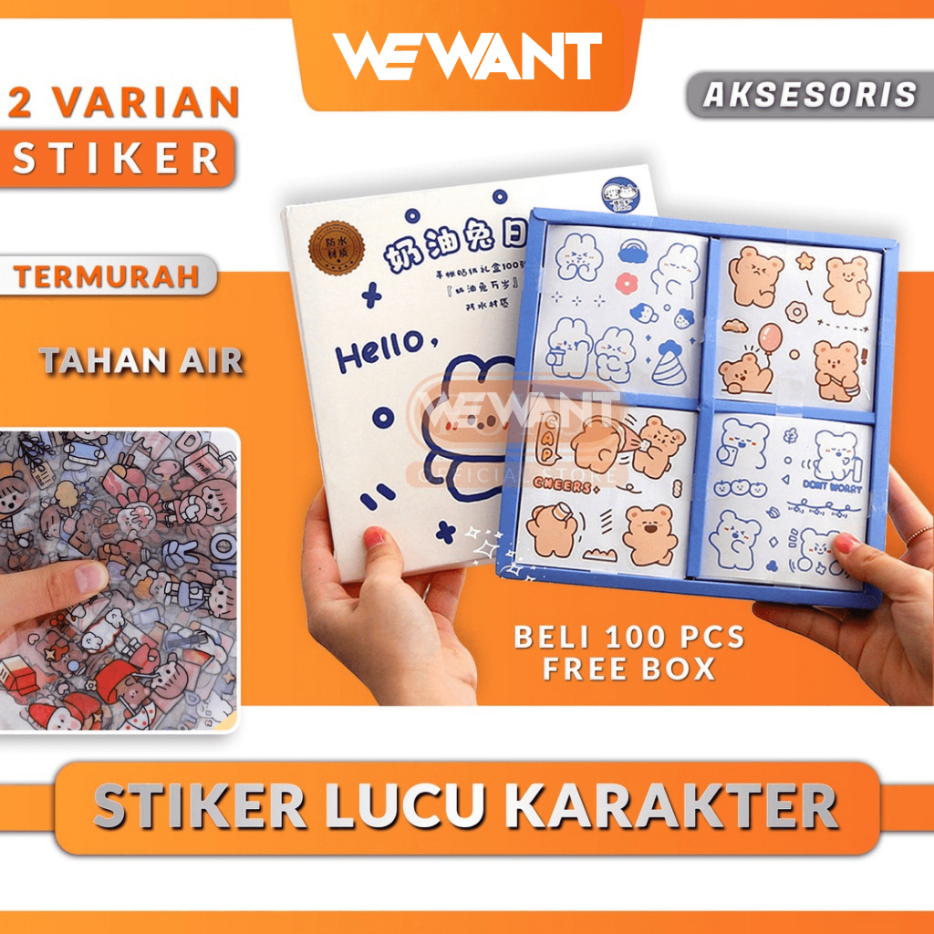 

Stiker Lucu Anak Karakter Korean Style DIY Buku, Laptop, Botol Minum