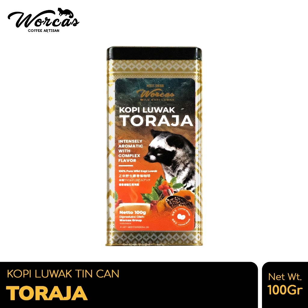 

WORCAS Kopi Luwak Toraja 100gr Tin Can