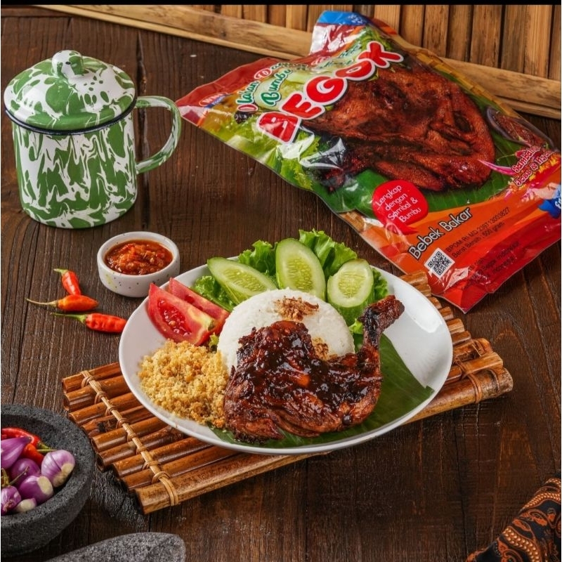 

Begok Bebek Bakar + Sambel