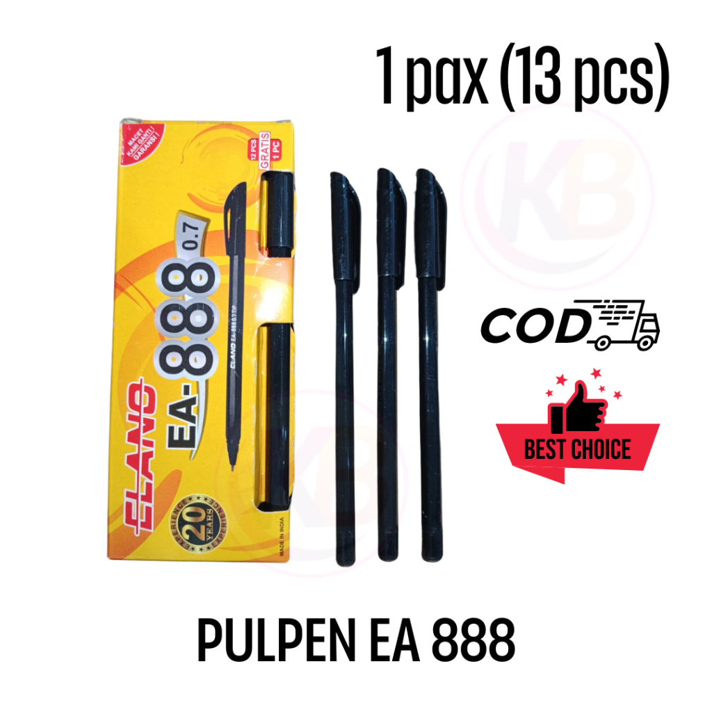 

1 Pak (13 Pcs) Pulpen / Ballpoint / Ball pen / Pen EA 888