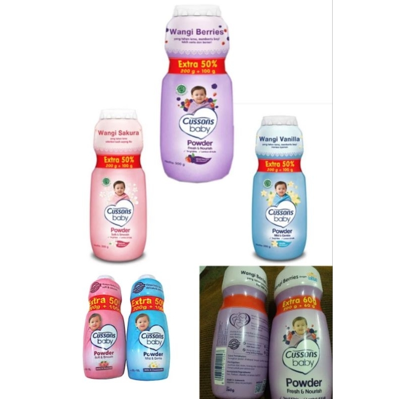 Cussons bedak 200 + 100 gr