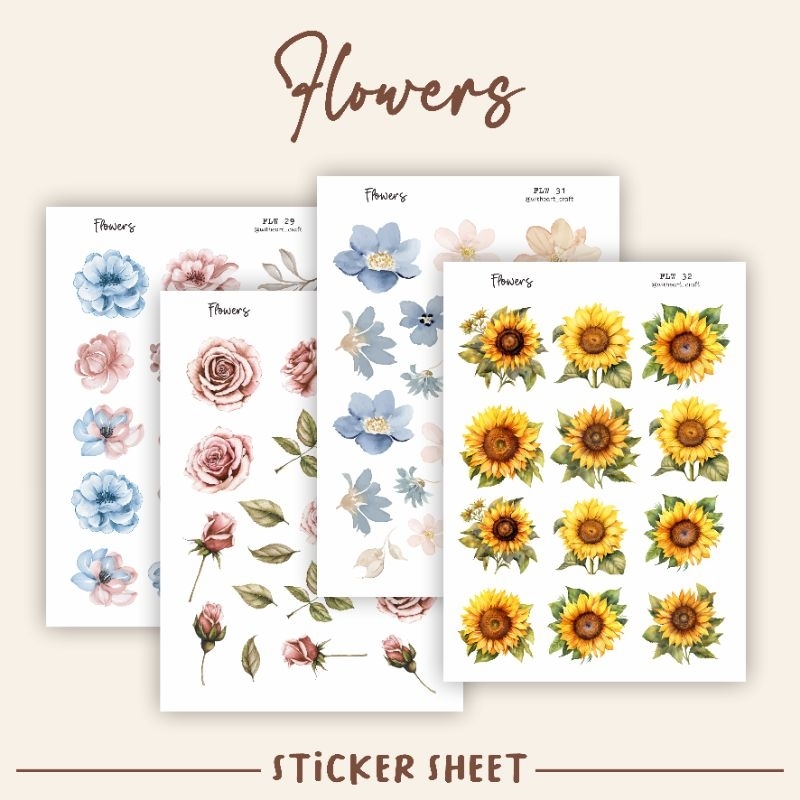 

WHC- Washi Sticker Flower for Journaling scrapbooking