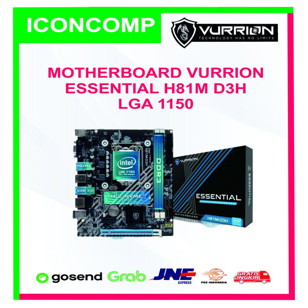 MOTHERBOARD VURRION ESSENTIAL H81M D3H LGA 1150