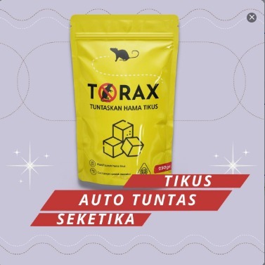 TORAX Anti Tikus - Racun Tikus Formula Terbaru - Basmi Hama Tikus - Tikus Mati Kering Tidak Berbau