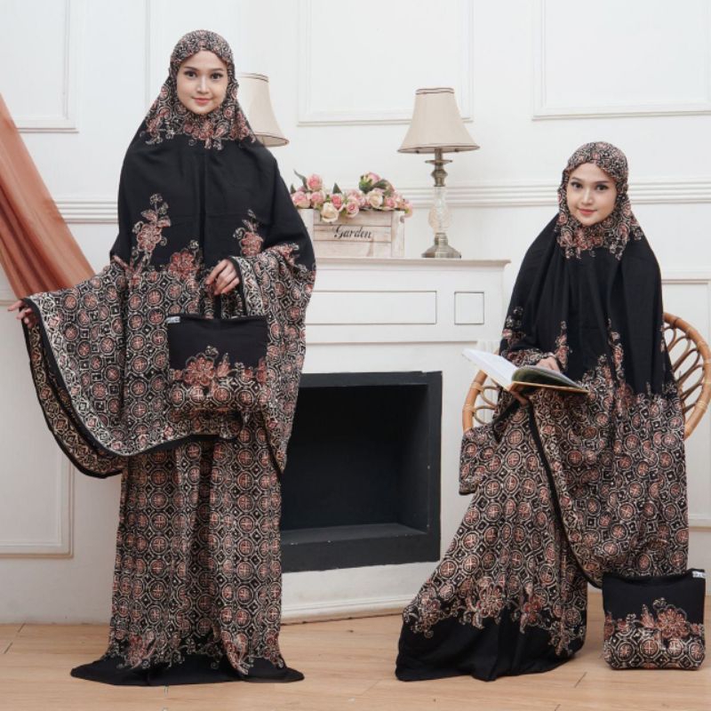 Telekung batik mukena full sogan