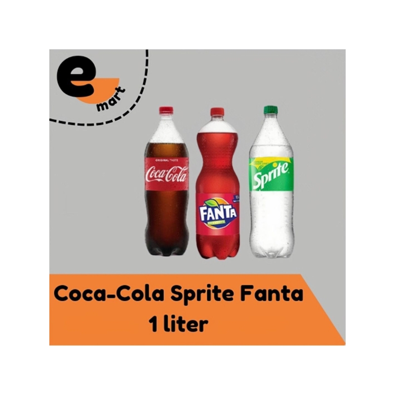 

Coca cola Sprite Fanta 1 liter